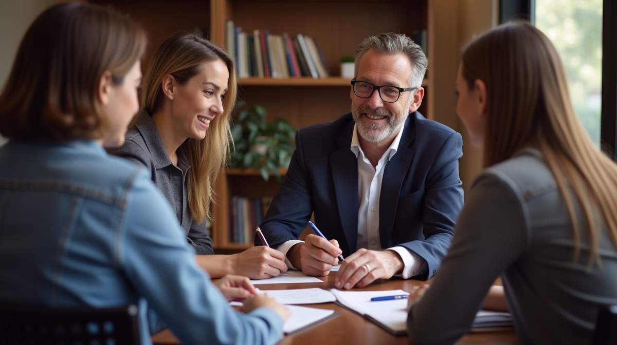 The probate staff working under Managing Partner Steven Farley Bliss focused on Riverside County probate matters is shown meeting with clients in our Southern California office addressing critical legal details discussing Accessing a Safe Without a Combination