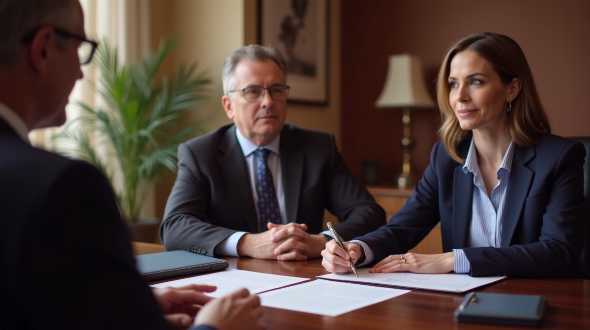 The probate staff working under Managing Partner Steven Farley Bliss focused on Riverside County probate matters is shown meeting with clients in our Southern California office addressing critical legal details discussing Address for FTB Probate Notice