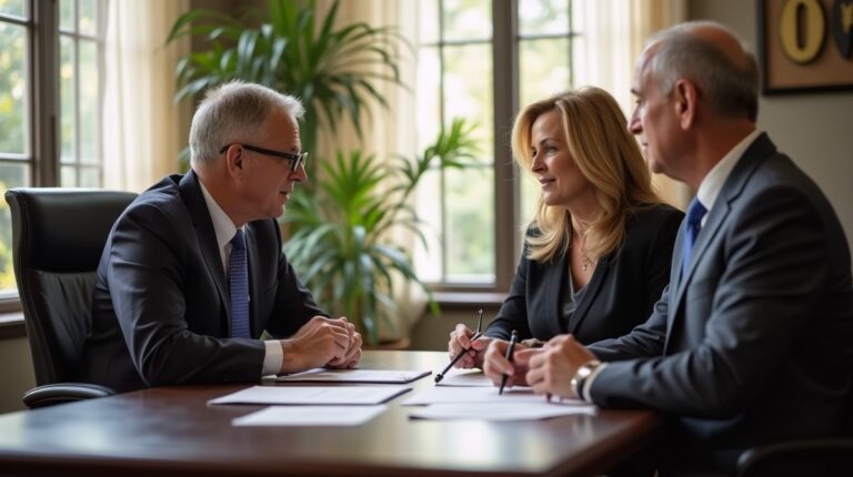 The dedicated trusts staff at The Law Firm of Steven F Bliss Esq focused on Riverside County trust matters meets with clients to manage the trust administration process to sign vital paperwork discussing Borrowing Against Trust Assets
