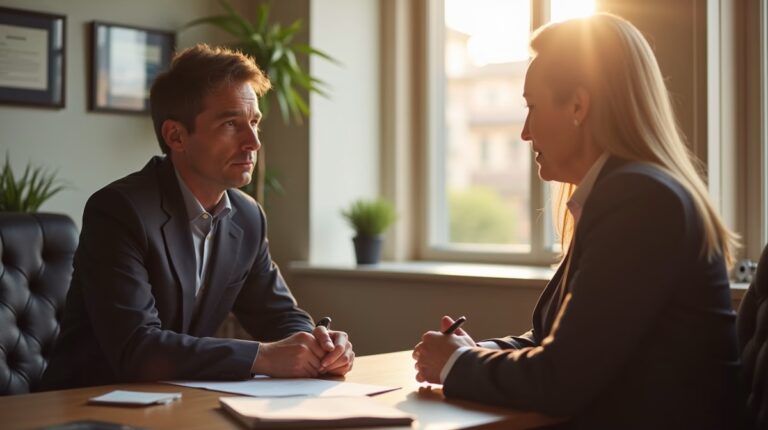 The dedicated trusts staff at The Law Firm of Steven F Bliss Esq focused on Riverside County trust matters meets with clients to manage the trust administration process to sign vital paperwork discussing Can I Borrow Against Assets During Litigation