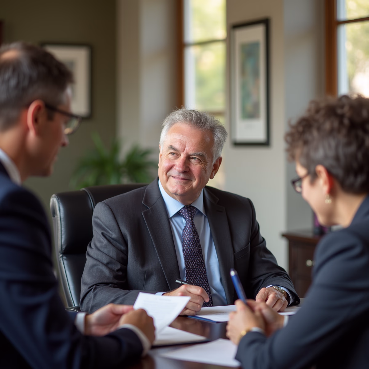 The probate staff working under Managing Partner Steven Farley Bliss focused on Riverside County probate matters is shown meeting with clients in our Southern California office addressing critical legal details discussing Can I Sue a Trustee for Lack of Communication