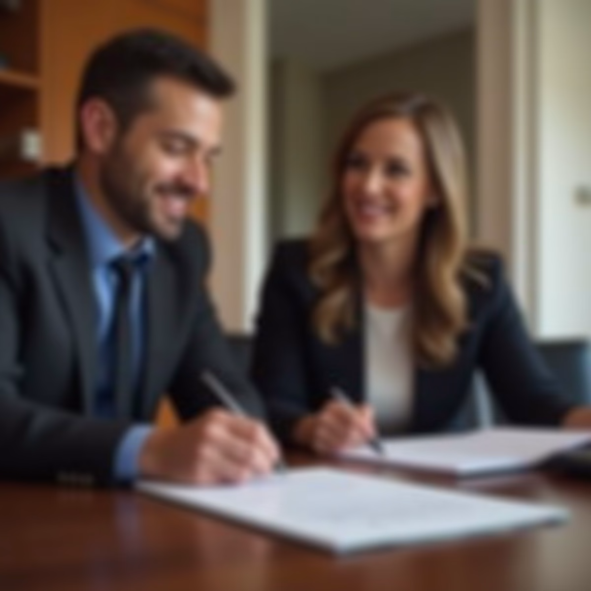 The dedicated trusts staff at The Law Firm of Steven F Bliss Esq focused on Riverside County trust matters meets with clients to manage the trust administration process to sign vital paperwork discussing Can a Bankruptcy Trustee Undo My Trust