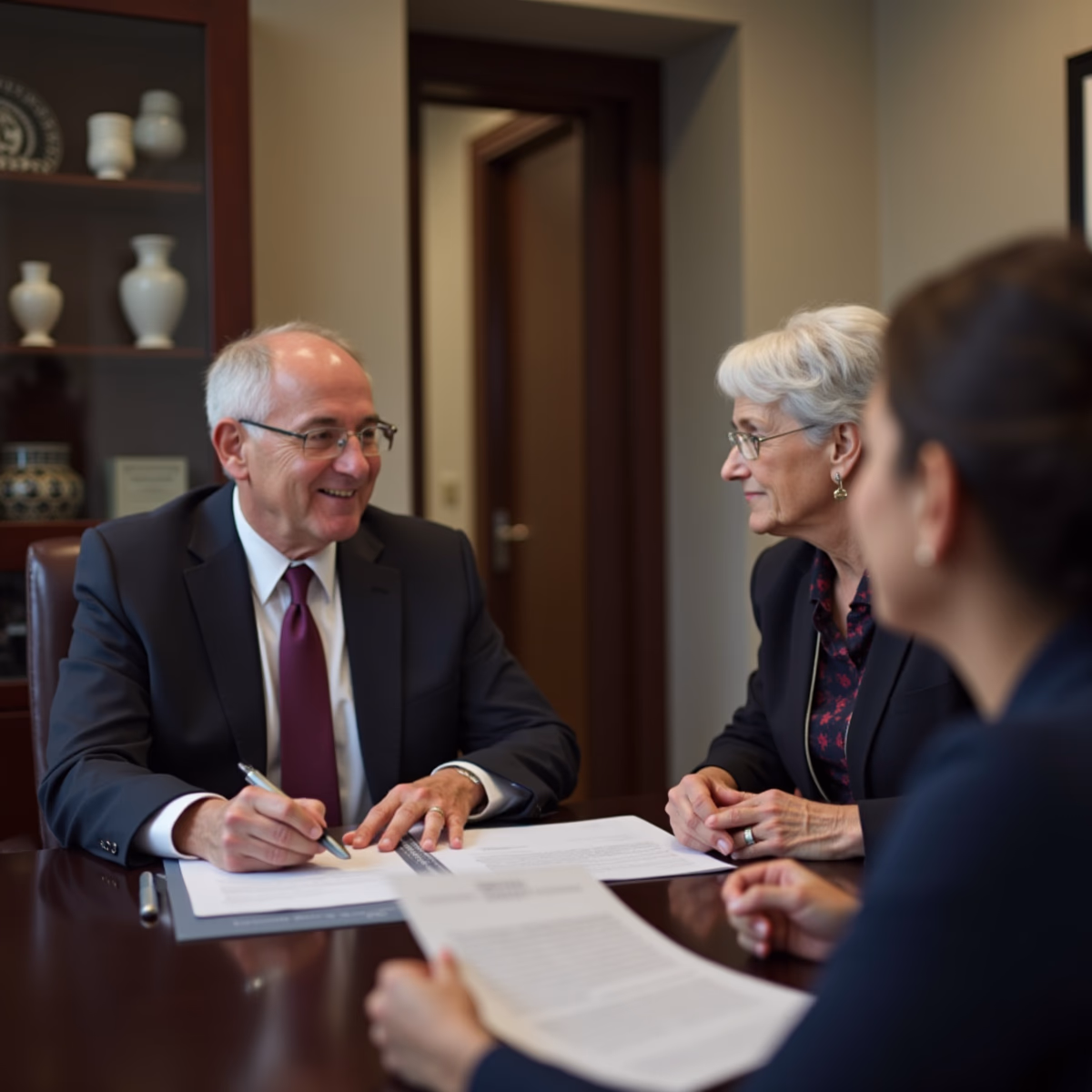 The dedicated trusts staff at The Law Firm of Steven F Bliss Esq focused on Riverside County trust matters meets with clients to manage the trust administration process to sign vital paperwork discussing Can a GRAT Be Reached by Creditors