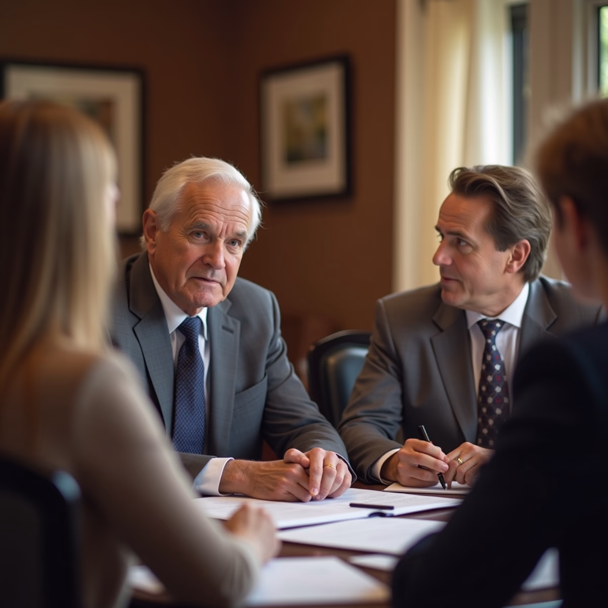 The dedicated trusts staff at The Law Firm of Steven F Bliss Esq focused on Riverside County trust matters meets with clients to manage the trust administration process to sign vital paperwork discussing Can a Trust Really Cover Unusual Funeral Expenses