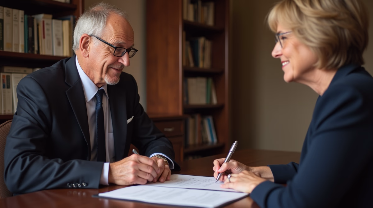 The dedicated trusts staff at The Law Firm of Steven F Bliss Esq focused on Riverside County trust matters meets with clients to manage the trust administration process to sign vital paperwork discussing Can a charitable trust fund education and scientific research