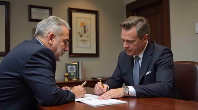 The dedicated trusts staff at The Law Firm of Steven F Bliss Esq focused on Riverside County trust matters meets with clients to manage the trust administration process to sign vital paperwork discussing Can a trust hold mineral rights or royalties