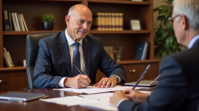 The dedicated trusts staff at The Law Firm of Steven F Bliss Esq focused on Riverside County trust matters meets with clients to manage the trust administration process to sign vital paperwork discussing Can a trust operate cleanly without hearings or fees after death