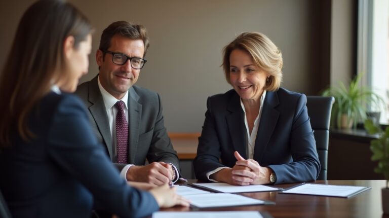 The dedicated trusts staff at The Law Firm of Steven F Bliss Esq focused on Riverside County trust matters meets with clients to manage the trust administration process to sign vital paperwork discussing Can a trust own mobile homes in Riverside County