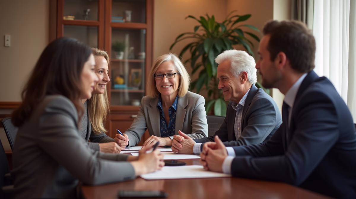 The dedicated trusts staff at The Law Firm of Steven F Bliss Esq focused on Riverside County trust matters meets with clients to manage the trust administration process to sign vital paperwork discussing Can a trust own rental property