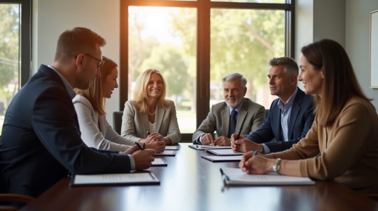 The dedicated trusts staff at The Law Firm of Steven F Bliss Esq focused on Riverside County trust matters meets with clients to manage the trust administration process to sign vital paperwork discussing Can a trust protect a family from courtroom brawls