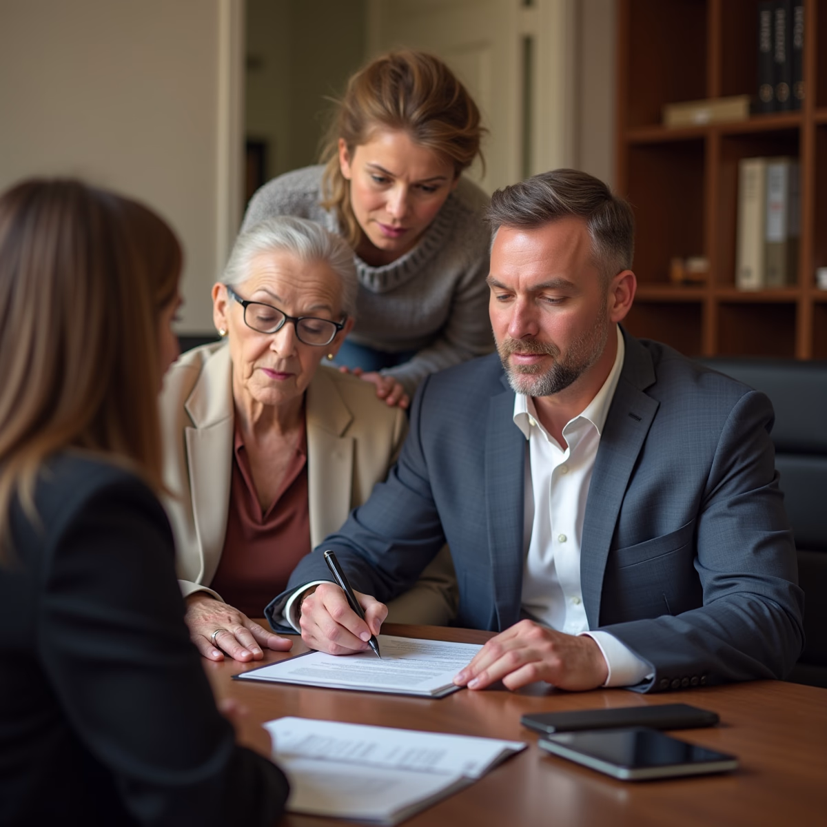 The probate staff working under Managing Partner Steven Farley Bliss focused on Riverside County probate matters is shown meeting with clients in our Southern California office addressing critical legal details discussing Can an Executor Be Forced to Pay the Other Sides Attorney Fees