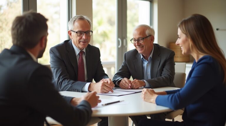 The dedicated trusts staff at The Law Firm of Steven F Bliss Esq focused on Riverside County trust matters meets with clients to manage the trust administration process to sign vital paperwork discussing Can an ILIT be used to fund a buy sell agreement for a Temecula family business