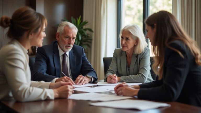 The dedicated trusts staff at The Law Firm of Steven F Bliss Esq focused on Riverside County trust matters meets with clients to manage the trust administration process to sign vital paperwork discussing Can an individual trustee demand hourly rates for administrative oversight