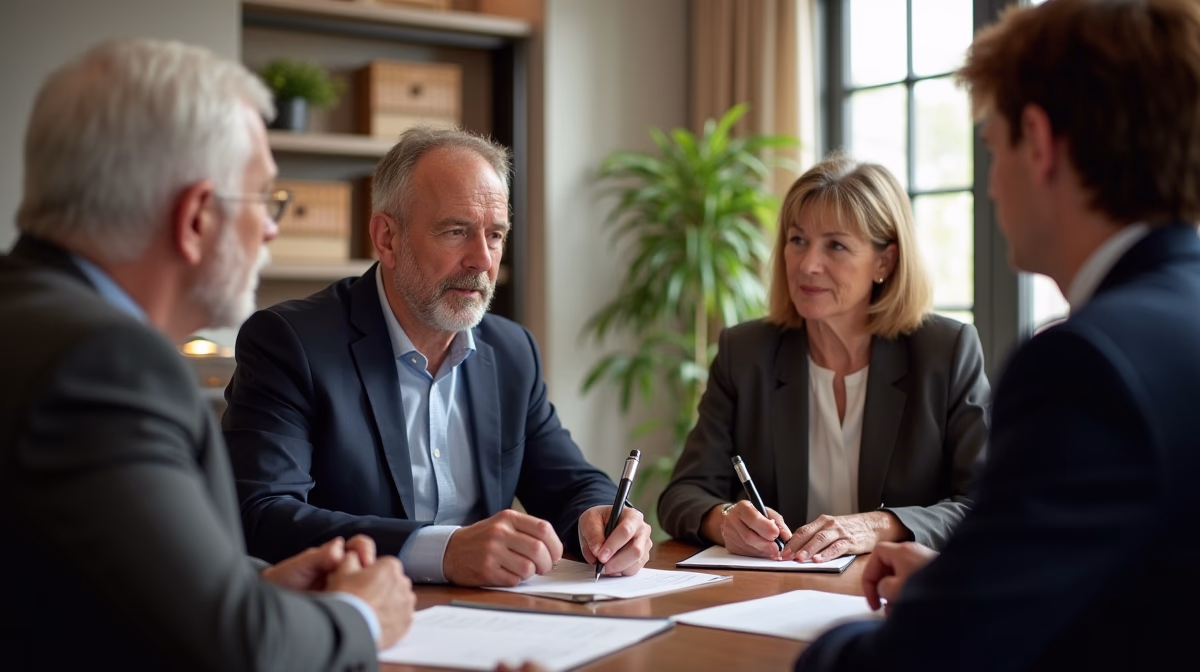 The dedicated trusts staff at The Law Firm of Steven F Bliss Esq focused on Riverside County trust matters meets with clients to manage the trust administration process to sign vital paperwork discussing Can an irrevocable trust be structured to provide for a spouse after a divorce