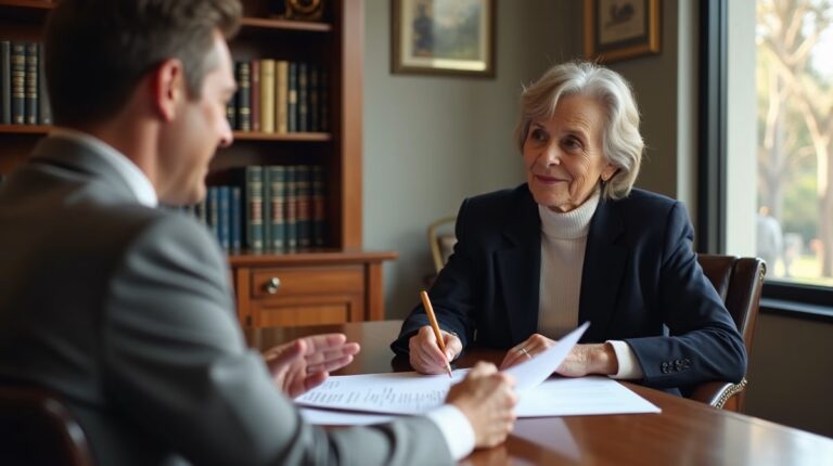 The dedicated trusts staff at The Law Firm of Steven F Bliss Esq focused on Riverside County trust matters meets with clients to manage the trust administration process to sign vital paperwork discussing Can an irrevocable trust be used to fund a business startup for a beneficiary