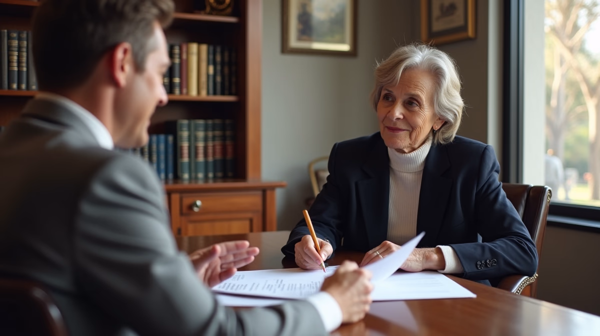 The dedicated trusts staff at The Law Firm of Steven F Bliss Esq focused on Riverside County trust matters meets with clients to manage the trust administration process to sign vital paperwork discussing Can an irrevocable trust be used to fund a business startup for a beneficiary