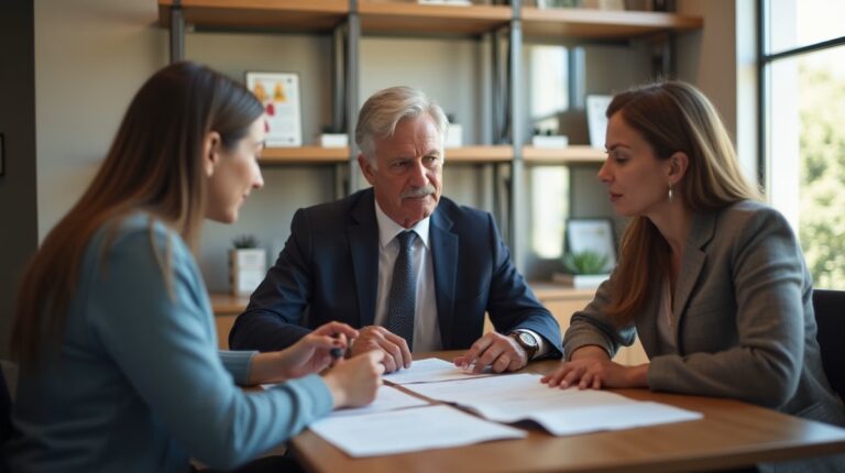 The dedicated trusts staff at The Law Firm of Steven F Bliss Esq focused on Riverside County trust matters meets with clients to manage the trust administration process to sign vital paperwork discussing Can an irrevocable trust be used to protect assets from a beneficiarys divorce