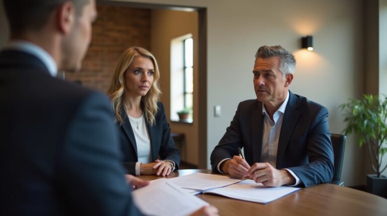 The probate staff working under Managing Partner Steven Farley Bliss focused on Riverside County probate matters is shown meeting with clients in our Southern California office addressing critical legal details discussing Can the Lender Foreclose on a Temecula Home