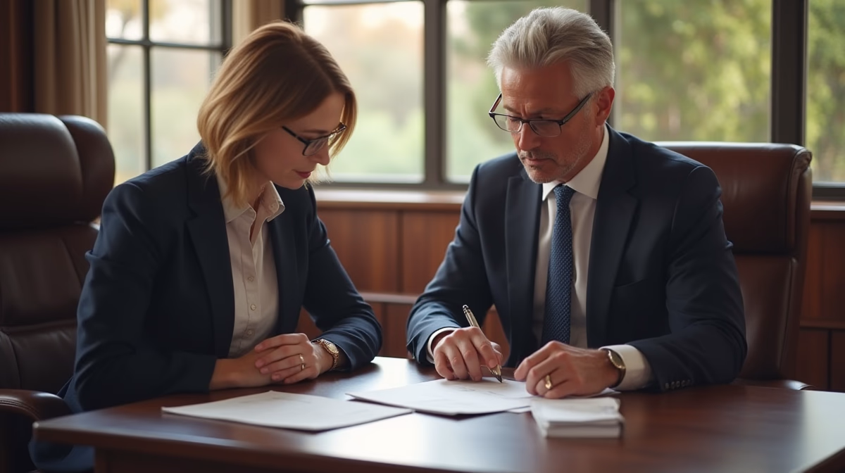 The dedicated trusts staff at The Law Firm of Steven F Bliss Esq focused on Riverside County trust matters meets with clients to manage the trust administration process to sign vital paperwork discussing Can vehicles be owned by a trust in California