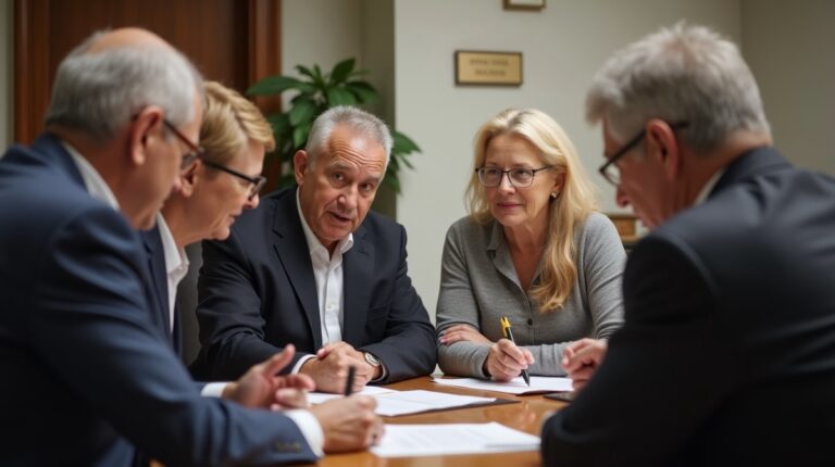 The probate staff working under Managing Partner Steven Farley Bliss focused on Riverside County probate matters is shown meeting with clients in our Southern California office addressing critical legal details discussing Challenging a Will Forced by a Temecula Caregiver