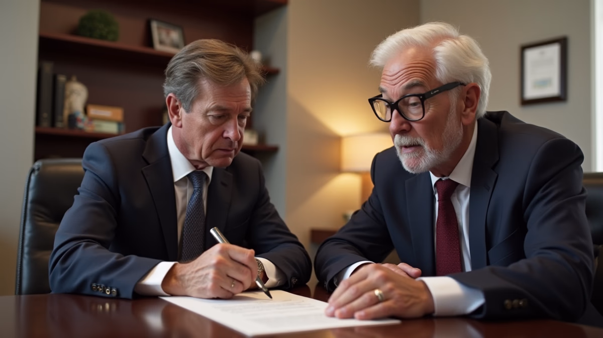 The probate staff working with Managing Partner Steven Farley Bliss helping Riverside County families from our San Diego office consults with appointed administrators in our San Diego office handling critical legal details discussing Changing Funeral Instructions via Codicil