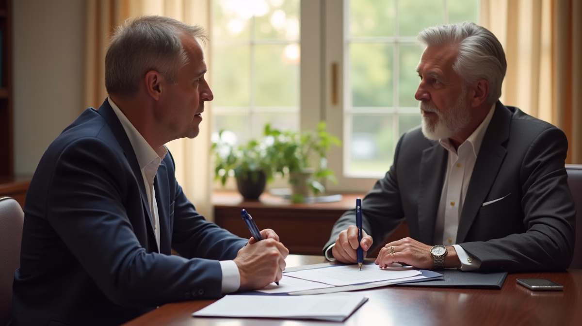 The probate staff working under Managing Partner Steven Farley Bliss focused on Riverside County probate matters is shown meeting with clients in our Southern California office addressing critical legal details discussing Changing Locks on a Temecula Estate Home