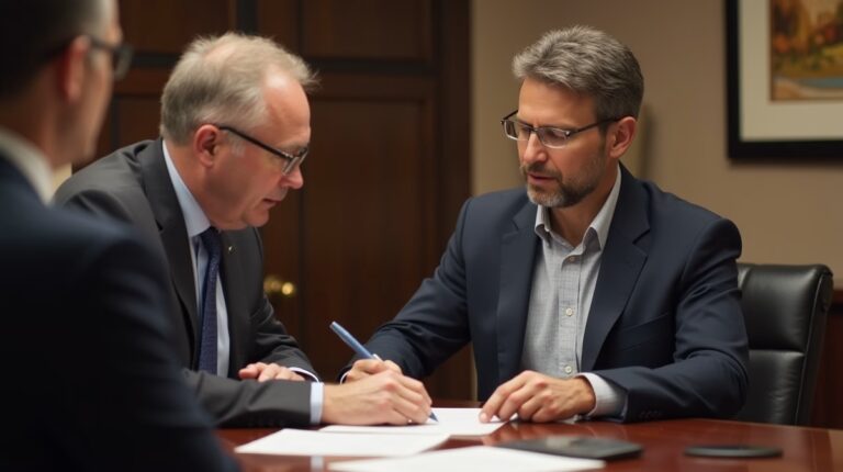 The probate staff working under Managing Partner Steven Farley Bliss focused on Riverside County probate matters is shown meeting with clients in our Southern California office addressing critical legal details discussing Checking for Liens on Temecula Property