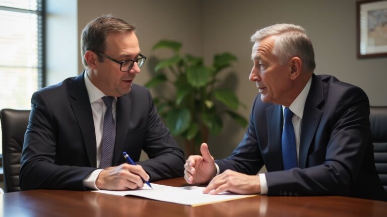 The probate staff working under Managing Partner Steven Farley Bliss focused on Riverside County probate matters is shown meeting with clients in our Southern California office addressing critical legal details discussing Closing an Insolvent Temecula Estate