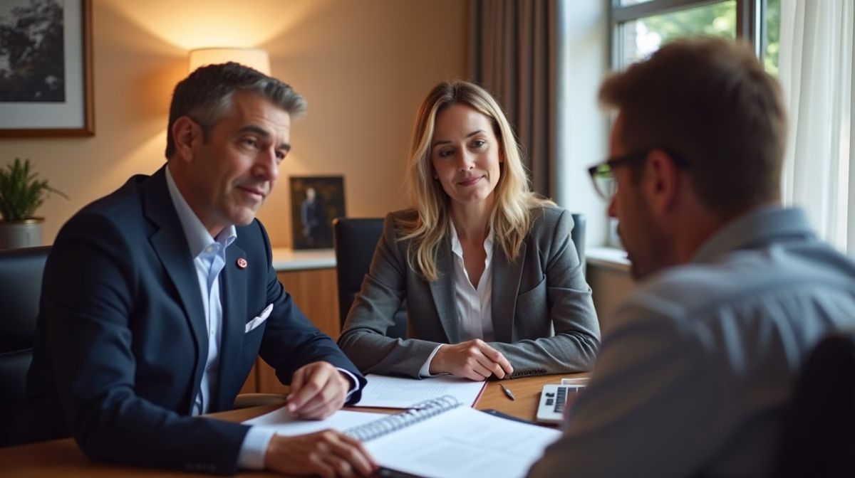 The dedicated trusts staff at The Law Firm of Steven F Bliss Esq focused on Riverside County trust matters meets with clients to manage the trust administration process to sign vital paperwork discussing Community Property Claims in Divorce