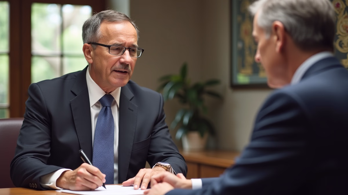 The dedicated trusts staff at The Law Firm of Steven F Bliss Esq focused on Riverside County trust matters meets with clients to manage the trust administration process to sign vital paperwork discussing Distributing Assets to a Minor Beneficiary