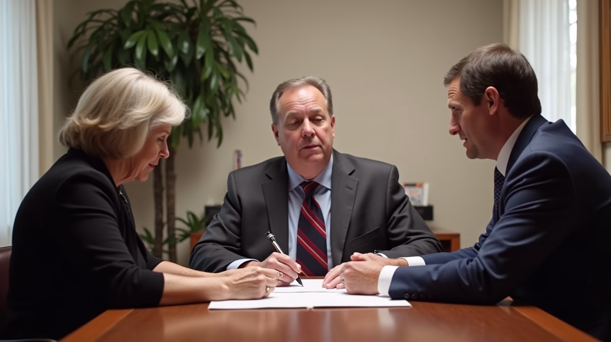 The probate staff working under Managing Partner Steven Farley Bliss focused on Riverside County probate matters is shown meeting with clients in our Southern California office addressing critical legal details discussing Do Beneficiaries Have to Attend the Hearing