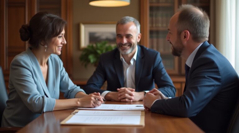 The probate staff working under Managing Partner Steven Farley Bliss focused on Riverside County probate matters is shown meeting with clients in our Southern California office addressing critical legal details discussing Do Trust Beneficiaries Get Notice