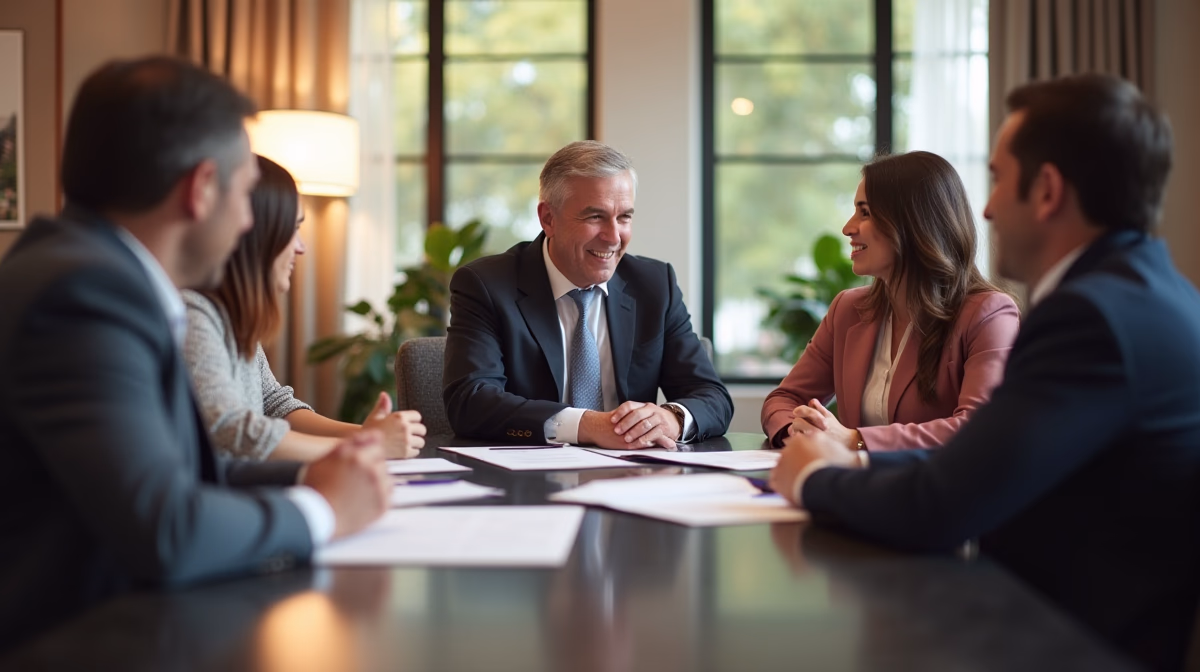 The probate staff working under Managing Partner Steven Farley Bliss focused on Riverside County probate matters is shown meeting with clients in our Southern California office addressing critical legal details discussing Documenting Personal Property Distribution