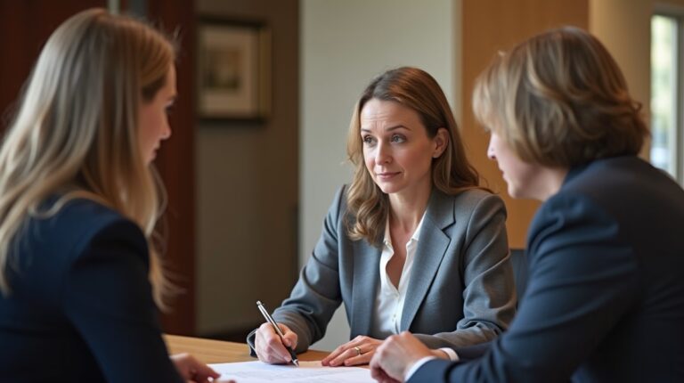 The dedicated trusts staff at The Law Firm of Steven F Bliss Esq focused on Riverside County trust matters meets with clients to manage the trust administration process to sign vital paperwork discussing Does Probate Code sixteen thousand sixty one point seven mandate notice to heirs