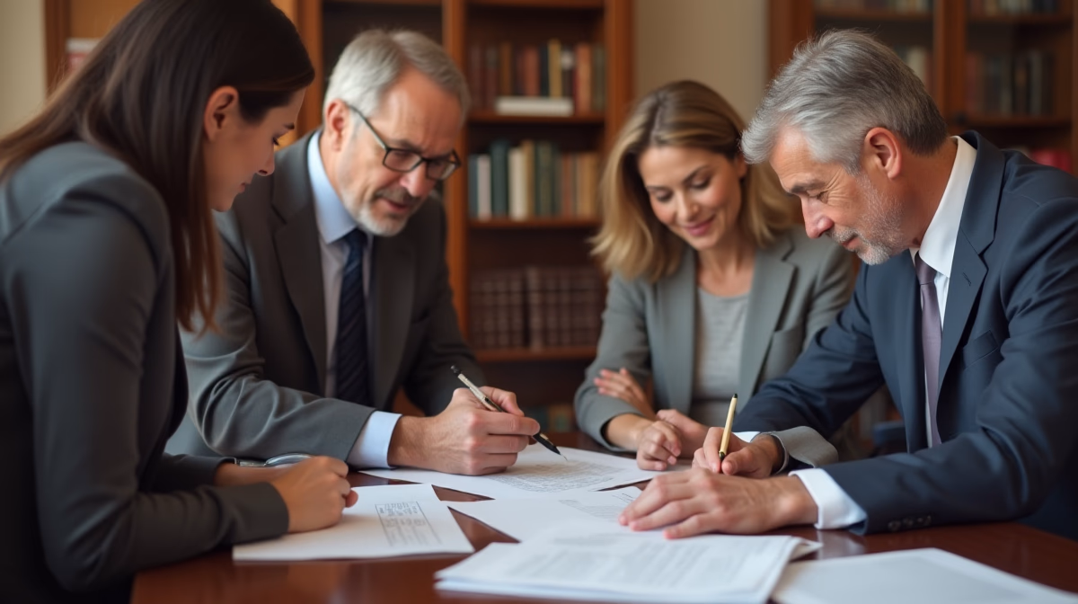 The dedicated trusts staff at The Law Firm of Steven F Bliss Esq focused on Riverside County trust matters meets with clients to manage the trust administration process to sign vital paperwork discussing Does a dynasty trust provide security for Temecula high net worth clients