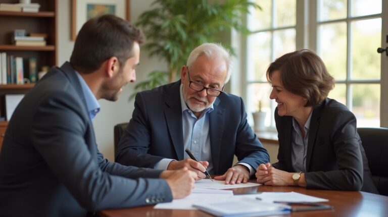 The dedicated trusts staff at The Law Firm of Steven F Bliss Esq focused on Riverside County trust matters meets with clients to manage the trust administration process to sign vital paperwork discussing Does an irrevocable trust have any impact on a grantors personal credit score