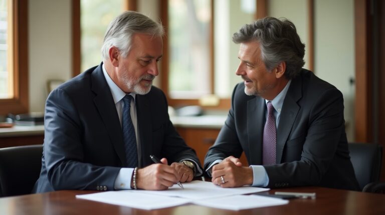 The dedicated trusts staff at The Law Firm of Steven F Bliss Esq focused on Riverside County trust matters meets with clients to manage the trust administration process to sign vital paperwork discussing Does an irrevocable trust provide any protection from a grantors future creditors