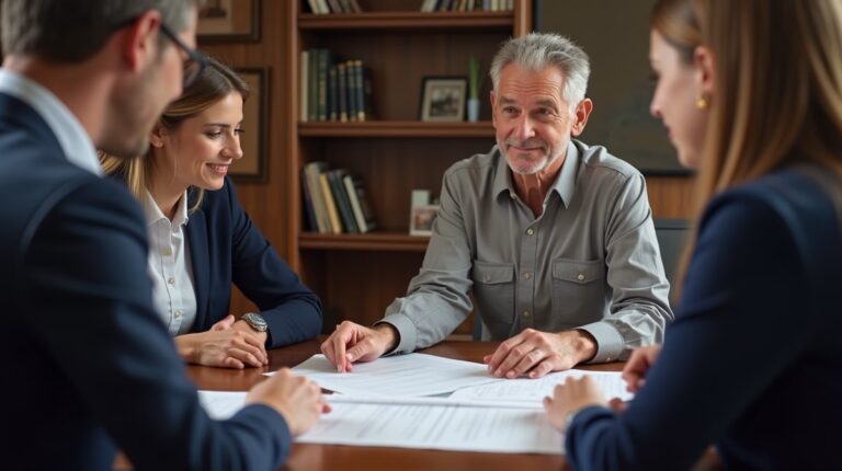 The probate staff working under Managing Partner Steven Farley Bliss focused on Riverside County probate matters is shown meeting with clients in our Southern California office addressing critical legal details discussing Does the Estate Go to Intestate Succession