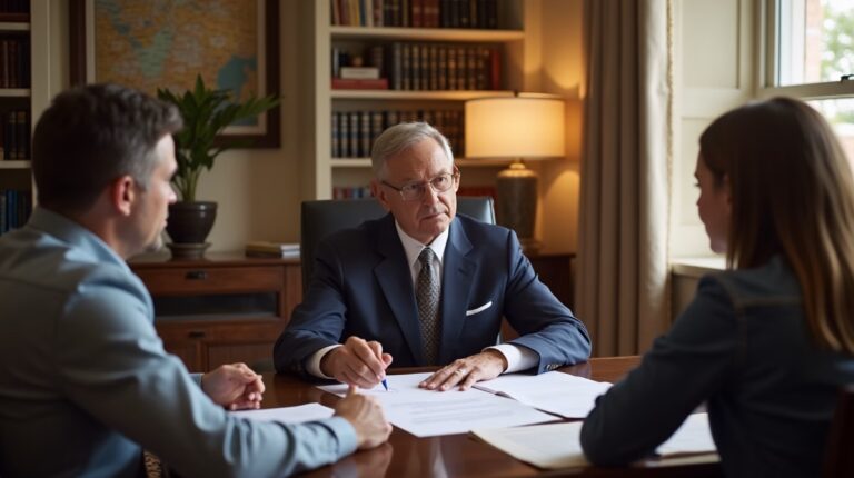 The probate staff working under Managing Partner Steven Farley Bliss focused on Riverside County probate matters is shown meeting with clients in our Southern California office addressing critical legal details discussing Does the Notice Warn Creditors