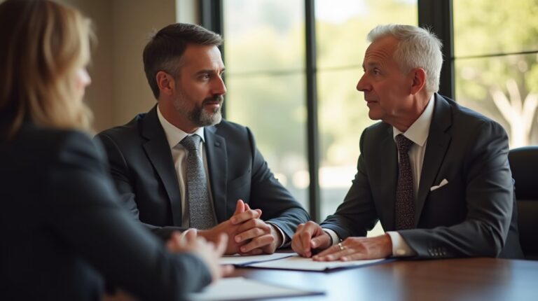 The probate staff working with Managing Partner Steven Farley Bliss helping Riverside County families from our San Diego office consults with appointed administrators in our San Diego office handling critical legal details discussing Estate Planning for Temecula Business Owners