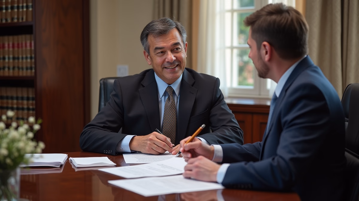 The dedicated trusts staff at The Law Firm of Steven F Bliss Esq focused on Riverside County trust matters meets with clients to manage the trust administration process to sign vital paperwork discussing Filing a Final Trust Accounting