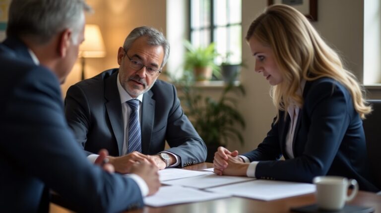 The probate staff working under Managing Partner Steven Farley Bliss focused on Riverside County probate matters is shown meeting with clients in our Southern California office addressing critical legal details discussing Forwarding the Deceaseds Mail