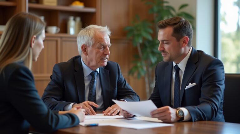 The dedicated trusts staff at The Law Firm of Steven F Bliss Esq focused on Riverside County trust matters meets with clients to manage the trust administration process to sign vital paperwork discussing Funding Life Insurance Policies