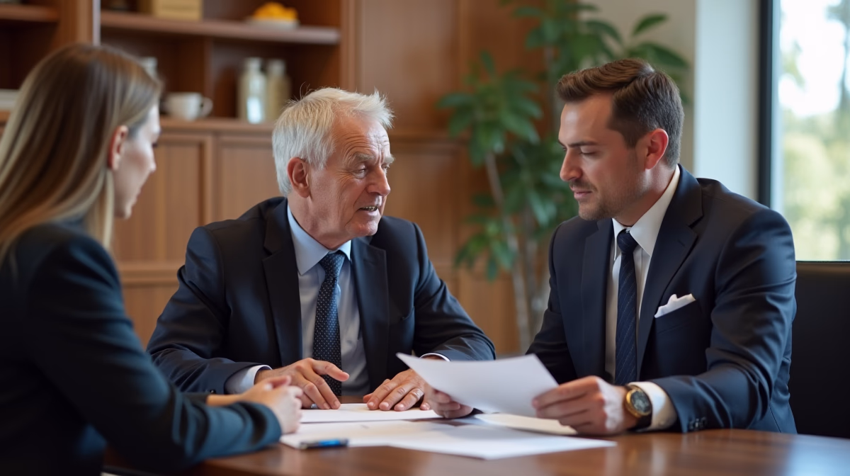 The dedicated trusts staff at The Law Firm of Steven F Bliss Esq focused on Riverside County trust matters meets with clients to manage the trust administration process to sign vital paperwork discussing Funding Life Insurance Policies