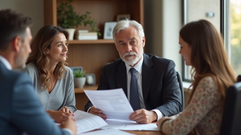 The dedicated trusts staff at The Law Firm of Steven F Bliss Esq focused on Riverside County trust matters meets with clients to manage the trust administration process to sign vital paperwork discussing Funding a Family Education Plan PostDeath