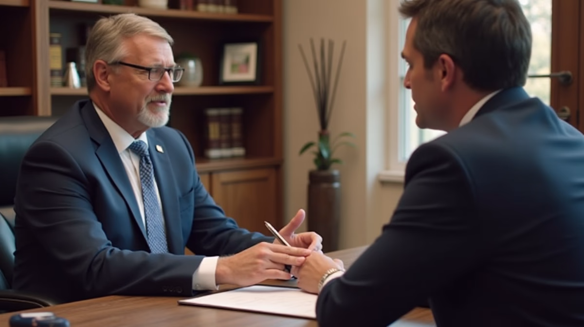 The probate staff working under Managing Partner Steven Farley Bliss focused on Riverside County probate matters is shown meeting with clients in our Southern California office addressing critical legal details discussing Getting a Transcript of the Hearing