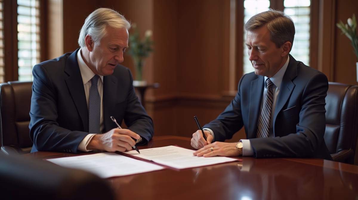 The dedicated trusts staff at The Law Firm of Steven F Bliss Esq focused on Riverside County trust matters meets with clients to manage the trust administration process to sign vital paperwork discussing Handling Complex Asset Ownership