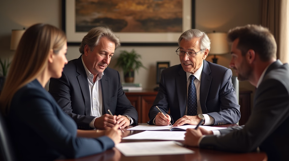 The dedicated trusts staff at The Law Firm of Steven F Bliss Esq focused on Riverside County trust matters meets with clients to manage the trust administration process to sign vital paperwork discussing Handling Matured Insurance Policies