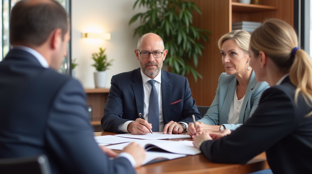 The probate staff working under Managing Partner Steven Farley Bliss focused on Riverside County probate matters is shown meeting with clients in our Southern California office addressing critical legal details discussing Handling Pending Lawsuits Against the Deceased