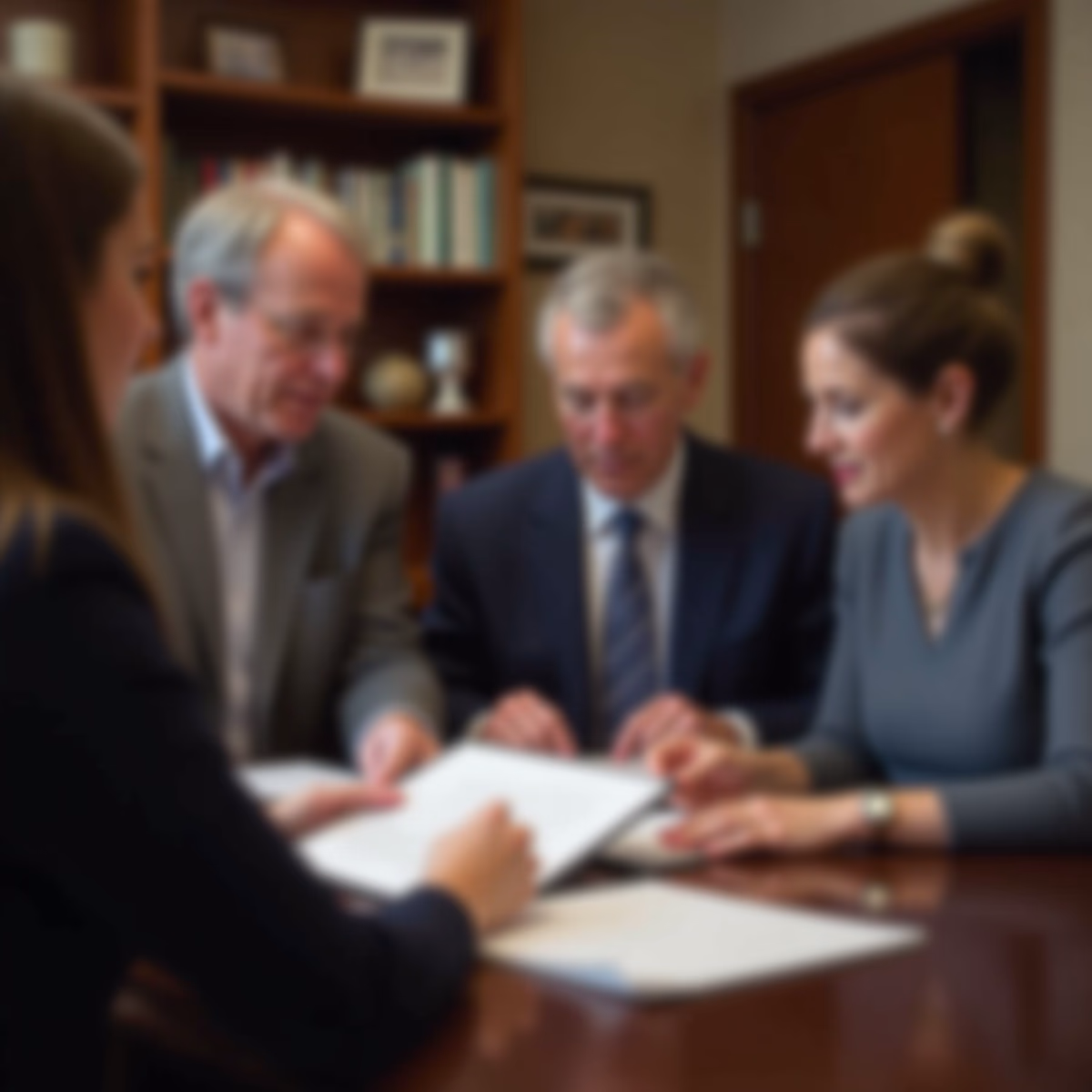 The dedicated trusts staff at The Law Firm of Steven F Bliss Esq focused on Riverside County trust matters meets with clients to manage the trust administration process to sign vital paperwork discussing How Can a Trust Safeguard My Real Estate Investments